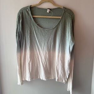 FREE PEOPLE Ombre Long Sleeve Top Women’s size Small